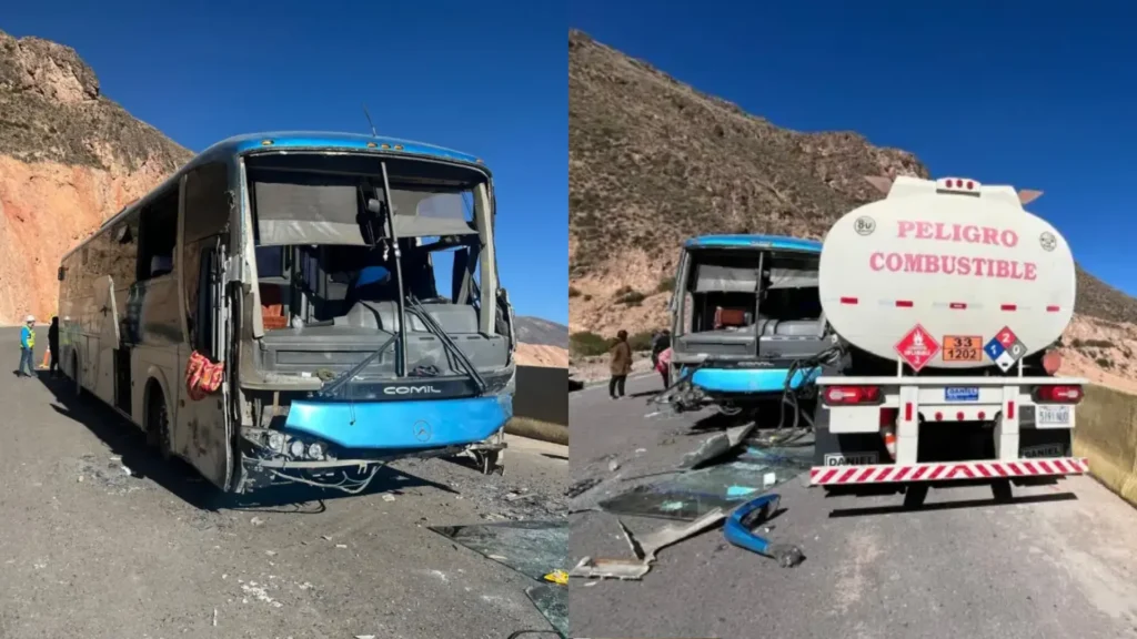 Choque Entre Bus Y Camión Ruta 11-CH