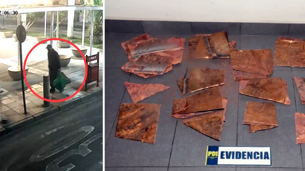 Roban Placas De Cobre De Catedral San Marcos
