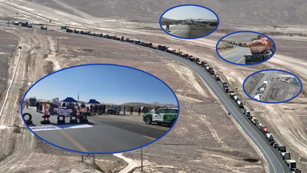 Continúan Bloqueos En Ruta A Escondida Y Zaldívar